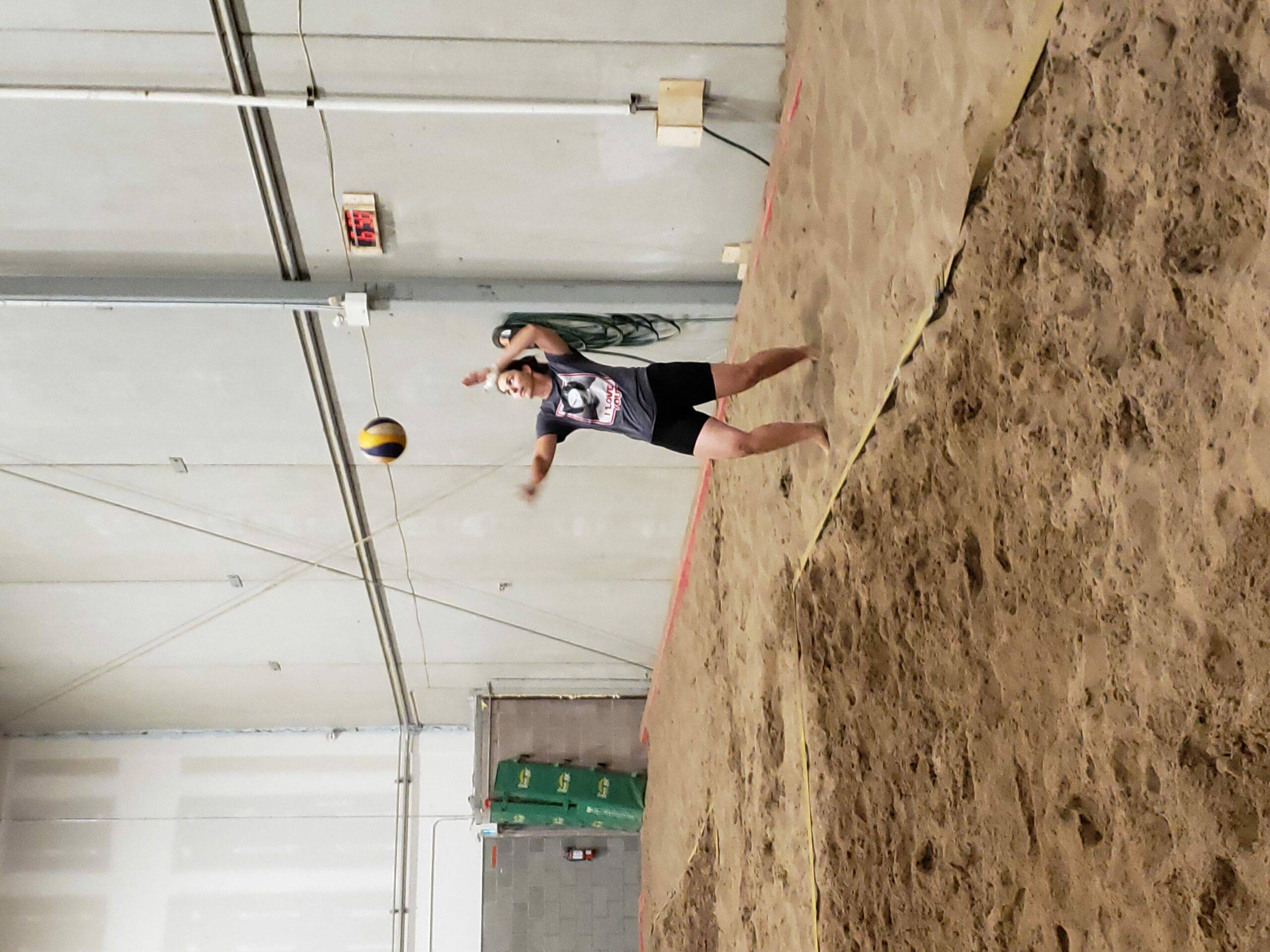 beach volleyball spike - beach yyc